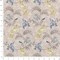 Blue Yellow Stain & Water Resistant Performance Pet Friendly Floral Linen Look Print Upholstery Fabric by The Yard - SKU: Nova Daffodil
